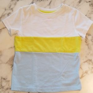 White/Yellow/Blue T-shirt, Size 2T